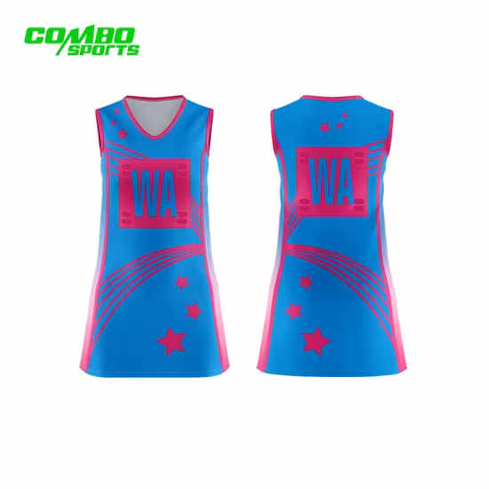 Abiti da netball completi personalizzati con sublimazione A Line Nessun MOQ